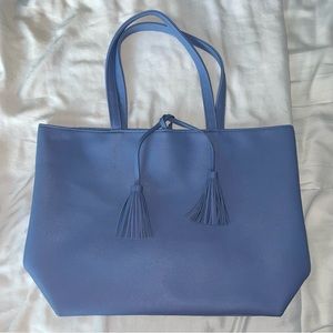 NEW Macys Baby Blue Beach Bag